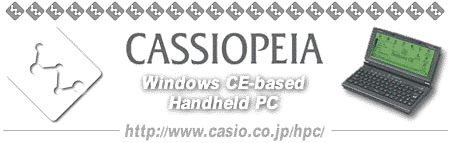 CASSIOPEIA(TM) Handheld PC CASSIOPEIA(TM) Handheld PC