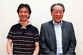 舞台部 石井世紀氏（左）と代表取締役 後藤圭氏（右）