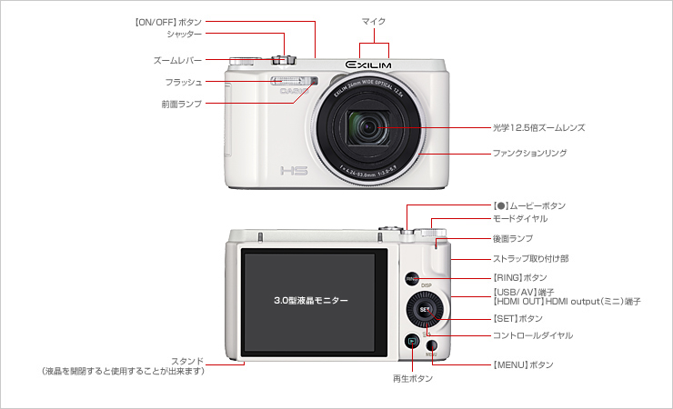 CASIO デジタルカメラ EXILIM EX-ZR1300