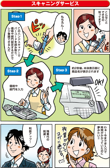 マンガ虎の巻「雑貨店篇」　レジで商売繁盛って？