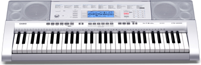 【格安大得価】[極美品] CASIO CTK-4000 高音質で多彩な機能を持つ電子キーボード/練習に便利！/純正スタンド付き [XH217] カシオ