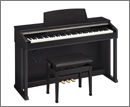 ピアノらしく高級感あるデザイン、ボディーカラーは2色。ブラックウッド調