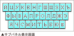 選べるロシア文字の入力方法