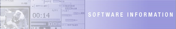 SOFTWARE INFORMATION